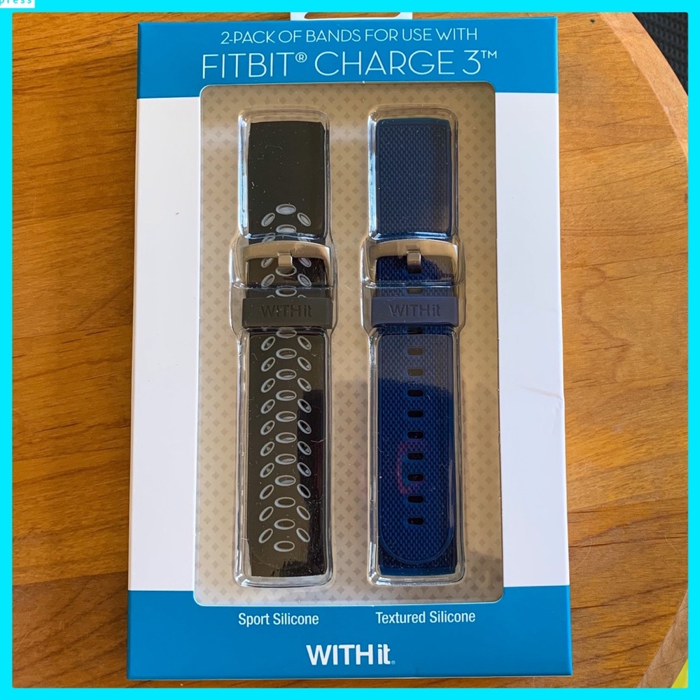 NWT WITHit UNISEX FITBIT CHARGE 3 XTRA LONG BANDS